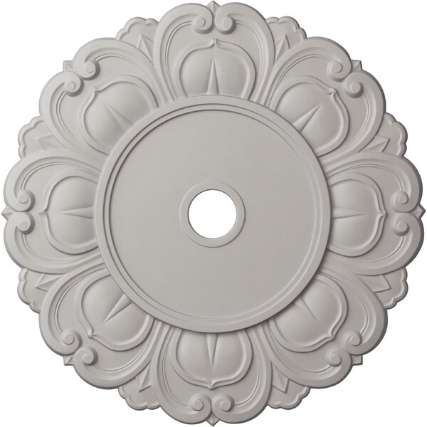 Ekena Millwork Angel Ceiling Medallion (Canopies up to 15 3/4"), 32 1/4"OD x 3 5/8"ID x 1 1/8"P, Ultra Pure White CM32ANUWF - main